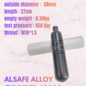 Tabung Alsafe 480cc drat m18 OD58